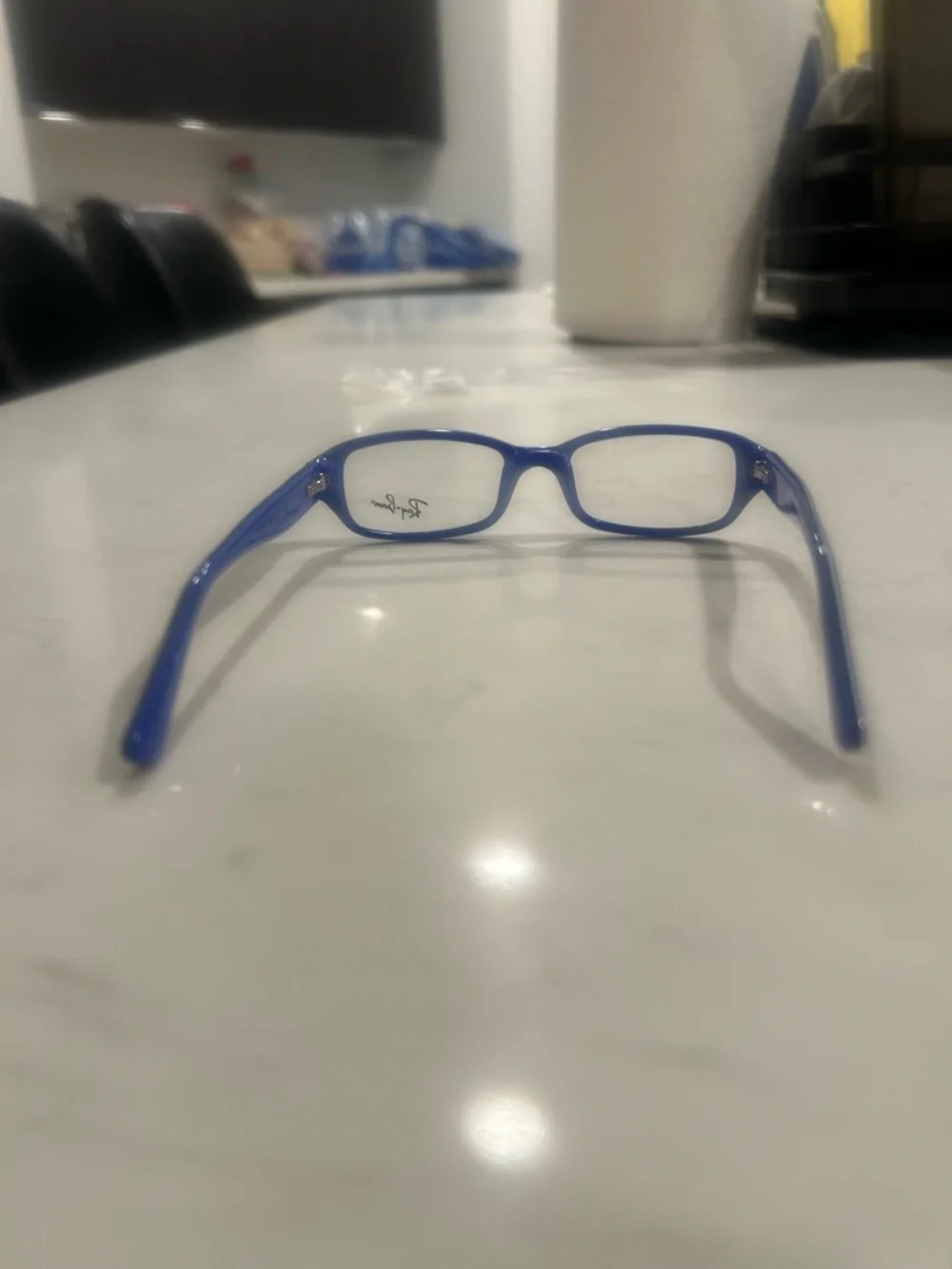 Ray-Ban Junior Blue Frame Clear Glasses